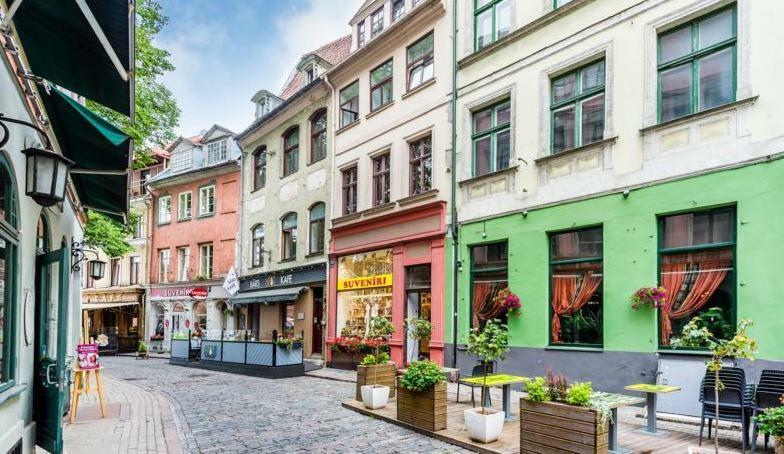 Ferienwohnung Doma Square Penthouse, In The Heart Of Old Town Riga Exterior foto